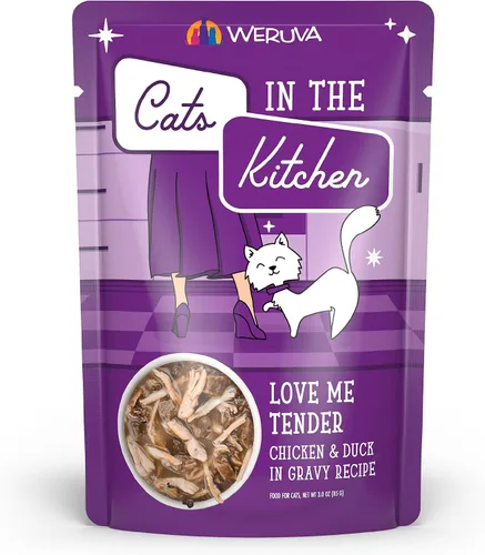Miniatura 17 de Weruva Gatos en la Cocina, 1 si es por tierra, 2 si es por mar con atún, ternera y salmón en salsa, comida para gatos, 3 onzas, sobre (paquete de 12)