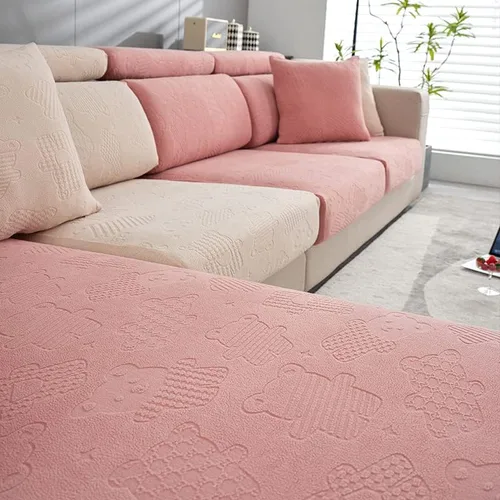 Miniatura 14 de Funda elástica para cojín de asiento de sofá, protector de muebles, funda de repuesto para cojín individual con bandas elásticas, protector