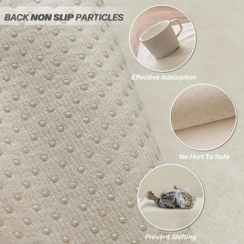 Miniatura 3 de NICEEC Fundas de sofá impermeables para mascotas, antiarañazos, pelo de gato, perro, a prueba de orina, funda de sofá de gran tamaño, resistente