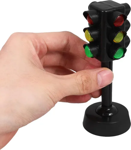 Miniatura 6 de NUOBESTY Juguete de semáforo, semáforos de juguete, modelo de lámparas de tráfico para niños, juego educativo temprano, paquete de 10