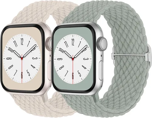 Miniatura 19 de Solo Loop trenzada compatible con Apple Watch Band de 1.496 pulgadas, 1.575 pulgadas, 1.614 pulgadas, 1.654 pulgadas, 1.732 pulgadas, 1.772