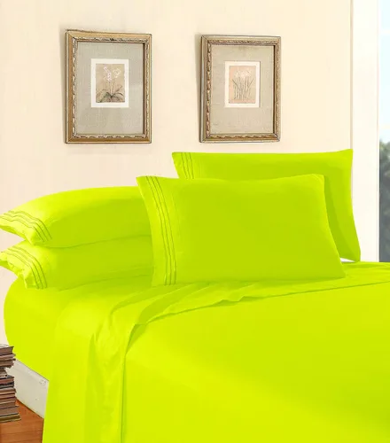 Miniatura 3 de Elegant Comfort - Juego de sábanas de lujo de 4 piezas de microfibra de 1500, calidad de hotel prémium, resistente a las arrugas, sábana bajera Lima