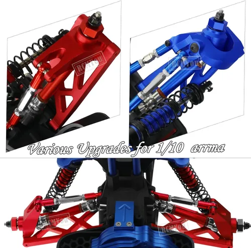 Miniatura 6 de Eje de transmisión CVD Ejes y centro de transmisión Soporte de alta velocidad Pieza de actualización para 1/10 Arrma Senton Granite 3s Blx y Rojo