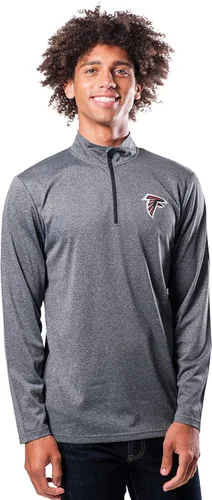 Miniatura 18 de Ultra Game Men's NFL Official Super Soft Quarter Zip Long Sleeve T-Shirt