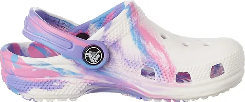 Miniatura 8 de Crocs Zuecos clásicos unisex para niños con teñido anudado marmoleado
