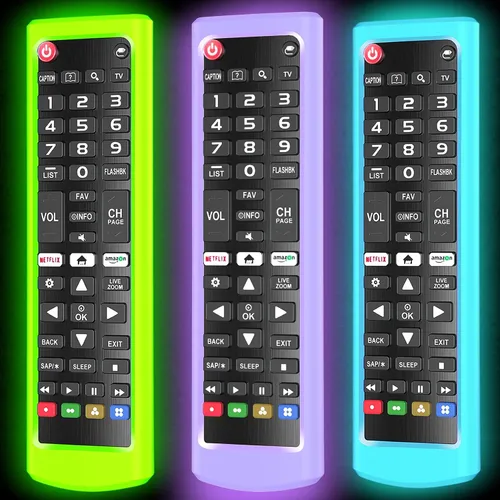 AKB75095307 AKB75375604 AKB74915305 - Funda de silicona de repuesto para mando a distancia LG TV, color verde, azul y morado