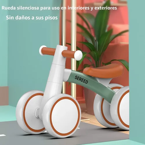 Miniatura 5 de SEREED - Bicicleta de equilibrio para bebés de 1 año, niños y niñas de 12 a 24 meses, primera bicicleta para niños de 4 ruedas, regalos de primer