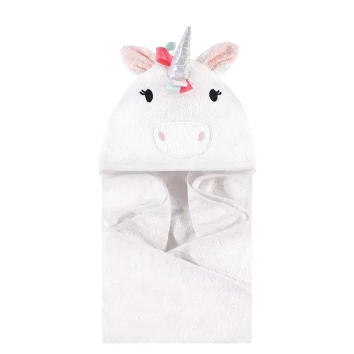Miniatura 17 de Hudson Baby Toalla unisex de algodón con capucha con cara de animal para bebé, abeja amarilla, talla única Amarillo Bee