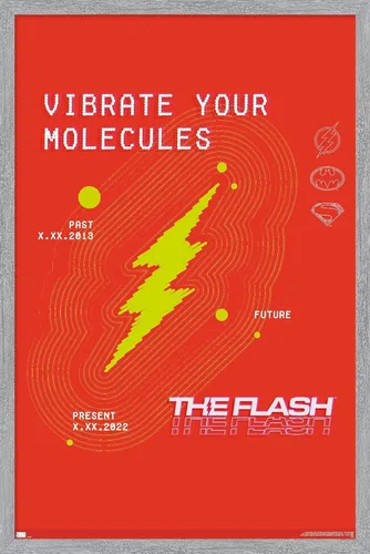Miniatura 15 de Trends International Póster de pared de DC Comics Movie The Flash - Vibrate Your Molecules Versión enmarcada en blanco