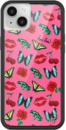 Miniatura 14 de Fundas Wildflower - Compatibles con Apple iPhone 14 Plus Parachoques protector negro, certificado de prueba de caída de 4 pies, propiedad