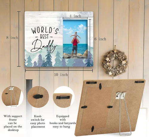 Miniatura 6 de SRADMO Regalos para papá de hija e hijo, regalos de Navidad para papá, regalo de cumpleaños para papá, regalos para papá de niños, regalos