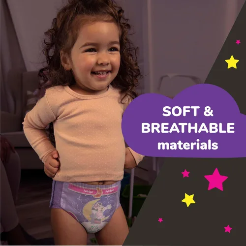 Miniatura 8 de Pull-Ups pañales de entrenamiento para la noche para niñas, 2T-3T, 68 unidades (el empaque pueden variar)
