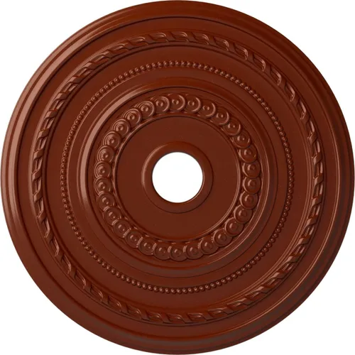 Miniatura 89 de Ekena Millwork CM25COFCS Cole Medallón de Techo, 25 3/8"OD x 3 3/8"ID x 1 3/8"P, pintado a mano Flash Cobre