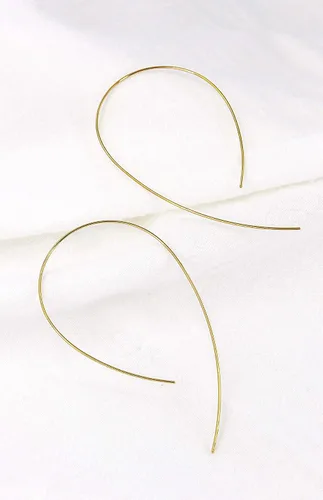 Miniatura 6 de 3 pares de aretes de aro grandes y finos, chapados en oro de 18 quilates, ligeros, minimalistas, súper delgados, aretes de aro de baloncesto grandes