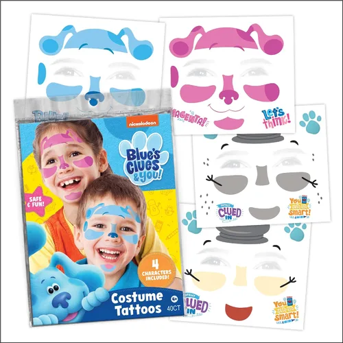 Miniatura 5 de Paquete variado de tatuajes temporales de Halloween espeluznantes, más de 100 diseños aterradores para niños y adultos, incluye fantasmas