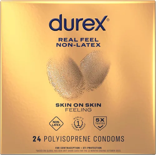 Miniatura 12 de Preservativos Durex sin látex para el sexo, condones lubricados sin látex Durex Avanti Bare Real Feel para hombres con sensación natural de piel