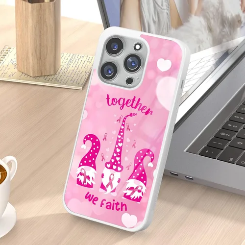 Miniatura 6 de Fundas de teléfono para concientización sobre el cáncer de mama, regalos de sobrevivientes para mujeres, funda rosa para iPhone 11, 12, 13, 14, 15
