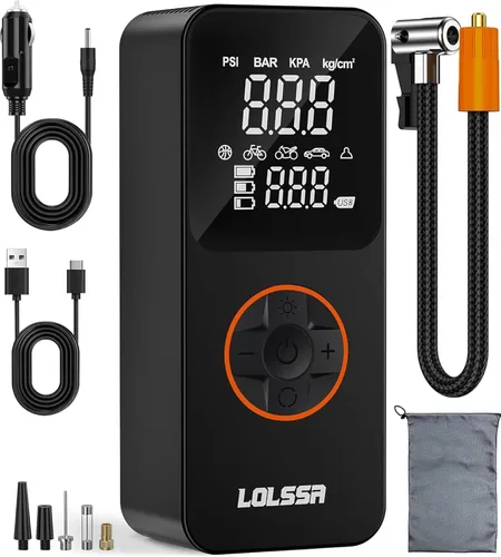 Inflador de neumáticos, compresor de aire portátil, bomba de neumáticos 150PSI eléctrica inalámbrica para automóvil, motocicleta, bicicleta, bola,