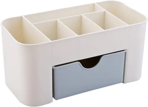 Miniatura 3 de Organizador de maquillaje de cosméticos, 6 compartimentos para maquillaje, organizadores de gran capacidad y almacenamiento con cajones, organizador