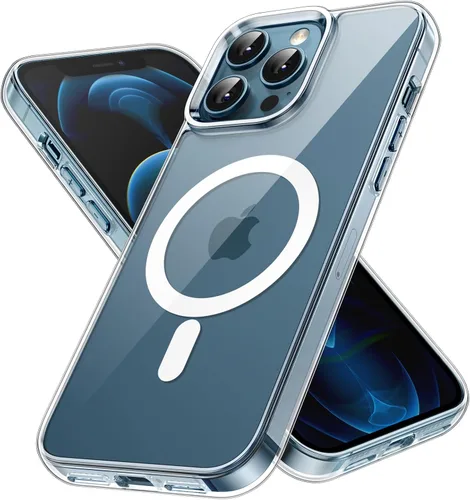 Miniatura 9 de JETech Funda magnética para iPhone 12 Pro Max de 6.7 pulgadas, compatible con carga inalámbrica MagSafe, a prueba de golpes, parte trasera