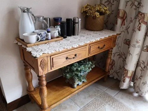 Miniatura 6 de Damanni Camino de mesa rectangular de algodón hecho a mano con encaje de ganchillo, tapetes individuales, bufanda decorativa para tocador, 19 x 24