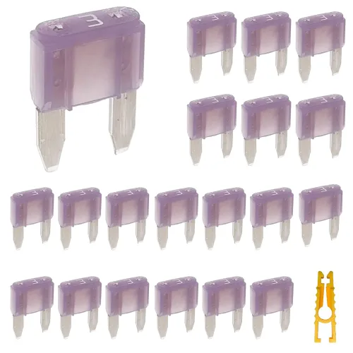 Miniatura 10 de 20 piezas de mini fusible de hoja y 1 extractor de fusibles 2A 32V golpe rápido para fusibles de repuesto para automóvil/RV/camión/motocicleta/barco