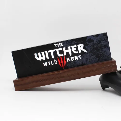 Miniatura 8 de Neamedia The Character Company The Witcher III: Luz con logotipo de Wild Hunt, licencia oficial, luz LED para sala de estar u oficina, móvil