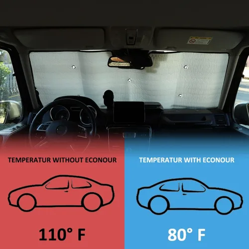 Miniatura 3 de Parasol para parabrisas compatible con Mercedes Benz Clase G AMG Wagon Cross Country SUV W463 G350 G400 G500 G500 G55 G63 G65 G800 2004-2018