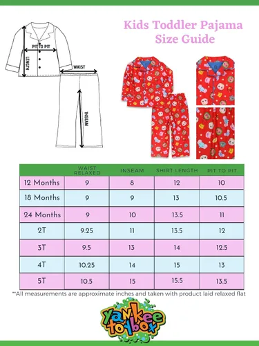 Miniatura 2 de CoComelon Conjunto de pijama de franela para niños y niñas pequeñas