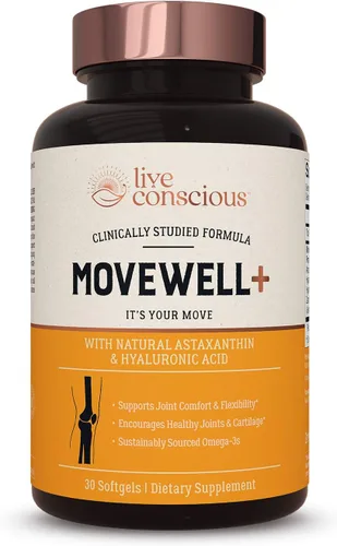 Miniatura 11 de MoveWell de LiveConscious Glucosamina Condroitina con MSM, ácido hialurónico y más Suplemento de salud articular (paquete de 2)