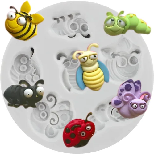 Miniatura 11 de Moldes de silicona para fondant de abejorro para decoración de tartas, decoración de cupcakes, pasta de goma de chocolate, pasta de polímero