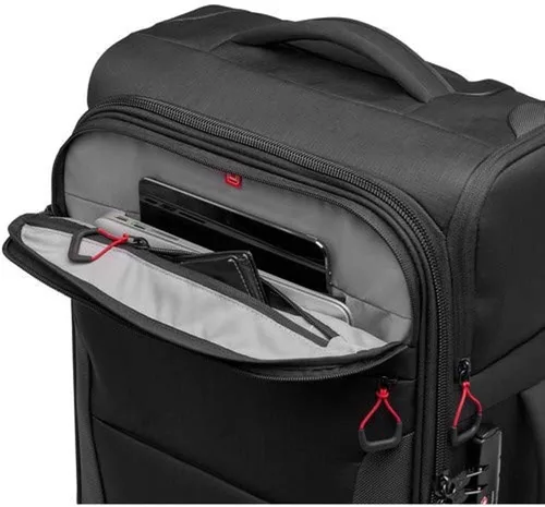 Miniatura 6 de Manfrotto Reloader Air-55 Pro Light Camera Roller Bag para videocámaras, DSLR, cámaras reflejas profesionales, capacidad para hasta 2 cuerpos