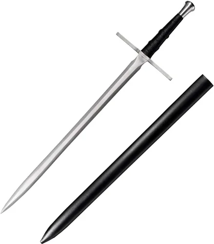 YONG XIN SWORD - Espada, hecha a mano, práctica, acero al carbono 1095, espiga completa, afilada, vaina