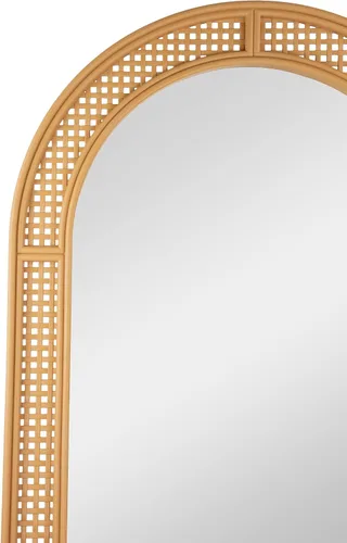 Miniatura 4 de Northlight Espejo de pared decorativo de entramado arqueado, 36 pulgadas, beige