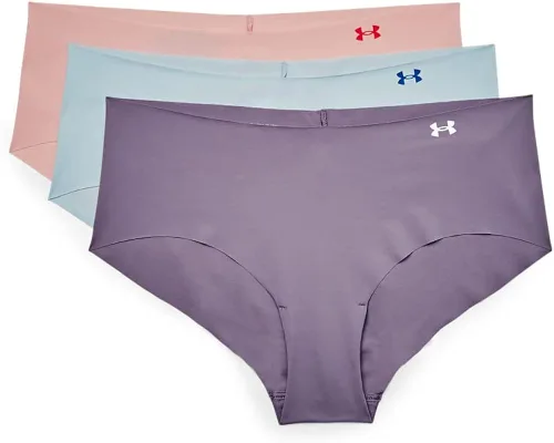 Miniatura 3 de Under Armour - Calzones hípsters para mujer completamente elásticos, paquete de 3
