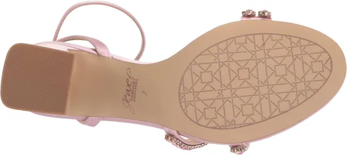 Miniatura 4 de Jewel Badgley Mischka Rosa - Sandalia de tacón con correas de piedras preciosas