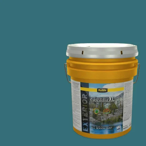 Miniatura 65 de Rodda Paint CASCADIA XL Pintura e imprimación satinada exterior en uno, cuarto de galón, Aquafir