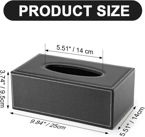 Miniatura 8 de KINGFOM Organizador de escritorio de cuero PU con soporte de estación de carga inalámbrica para iPhone 10W, soporte rectangular para caja