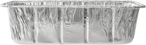 Miniatura 15 de Restaurantware Pastry Tek - Paneras de 8.5 x 4.3 pulgadas, 25 sartenes de aluminio listas para horno, 2 libras, congelables, de aluminio plateado