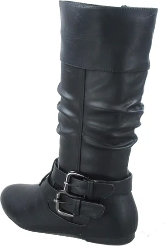 Miniatura 2 de Forever Sonny-54 - Botas de equitación para mujer con hebilla y puntera redonda