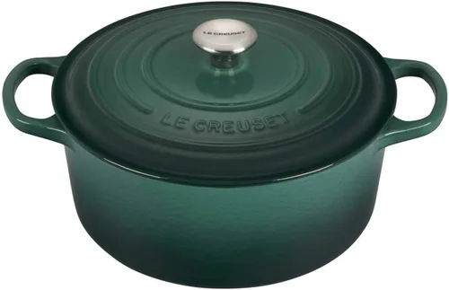 Miniatura 2 de Le Creuset Signature - Juego de 5 piezas de horno, cacerola y sartén holandés de hierro fundido esmaltado, Artichaut