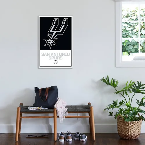 Miniatura 3 de Trends International NBA San Antonio Spurs - Póster de pared con logotipo 21, 22.37 x 34.00 pulgadas, lienzo estirado