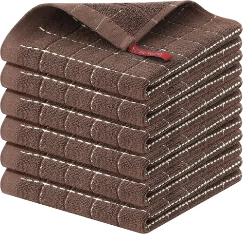 Miniatura 152 de Homaxy Paños de cocina 100% algodón de felpa, toallas de cocina ultra suaves y absorbentes para la cocina, adecuadas para secar y lavar platos