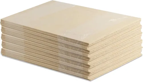 Miniatura 9 de Paquete de 10 Madera contrachapada de abedul báltico prémium de 0.236 in y 1/4 de pulgada, 12 x 19 pulgadas, lista para Glowforge, grado Paquete