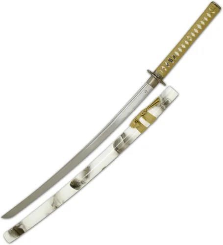Miniatura 2 de Snake Eye Tactical Espadas katana-samuráis japonesas clásicas T-10 de acero con soporte de madera resistente