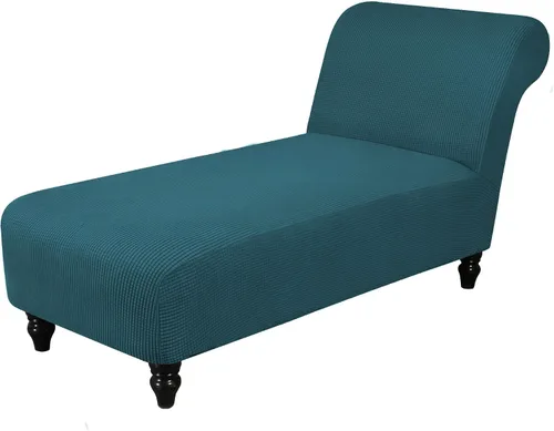 Miniatura 16 de Funda elástica para tumbona, funda para silla sin brazos para sala de estar y dormitorio, tela jacquard suave, lavable a máquina para protector