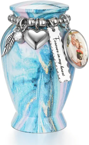 Miniatura 44 de Dletay Urnas pequeñas para cenizas humanas, recuerdo de 2.85 pulgadas, mini urna de cremación conmemorativa para mujeres y hombres, urnas funerarias