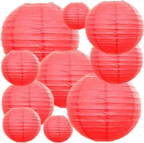 Miniatura 11 de Linterna de papel redonda plegable reutilizable, estilo chino/japonés, colgante, cubierta de lámpara para jardín, fiesta de cumpleaños, suministros