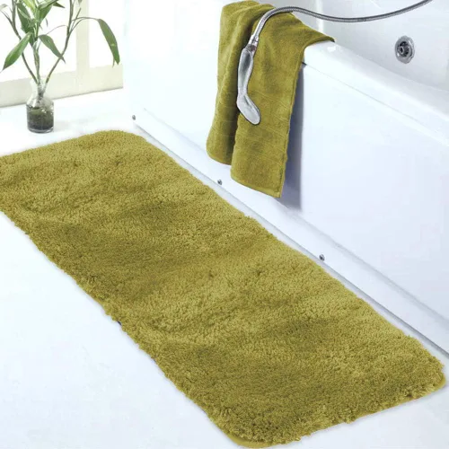 Miniatura 34 de Walensee Alfombra de baño antideslizante (16 x 24 pulgadas, color rubor) absorbente de agua, microfibra suave, lavable a máquina, alfombra de baño