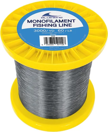 Miniatura 23 de BLUEWING Sedal de pesca monofilamento 6,8,10,12,15,20,25,30,40,50,60,80,100,130,250,300,400 libras, 50,100,500,1000,3000 yardas, hilo de pescar mono